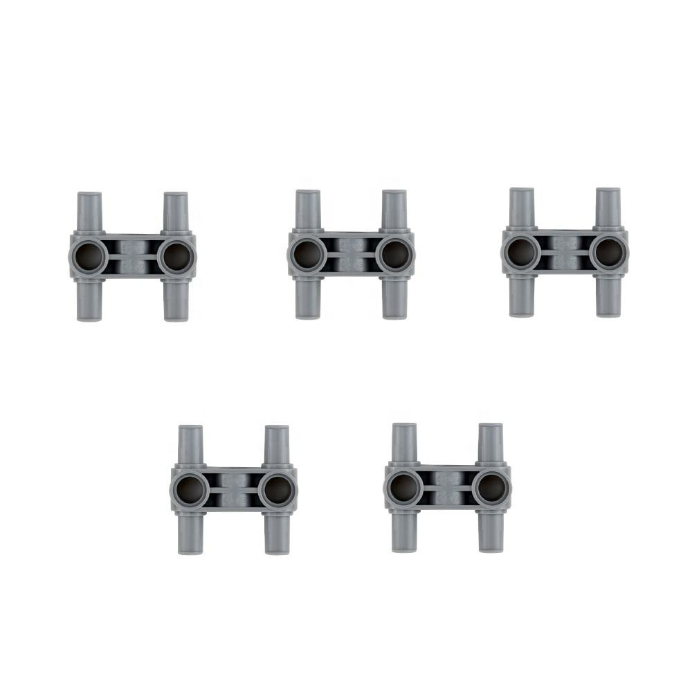 EduWeDo No. 48989 Teknik Dörtlü Dik Konektör (Pin Connector Perpendicular 3L with 4 Pins) – Robotik Gövde Kilitleme ve Çok Yönlü İskelet Birleştirme Elemanları