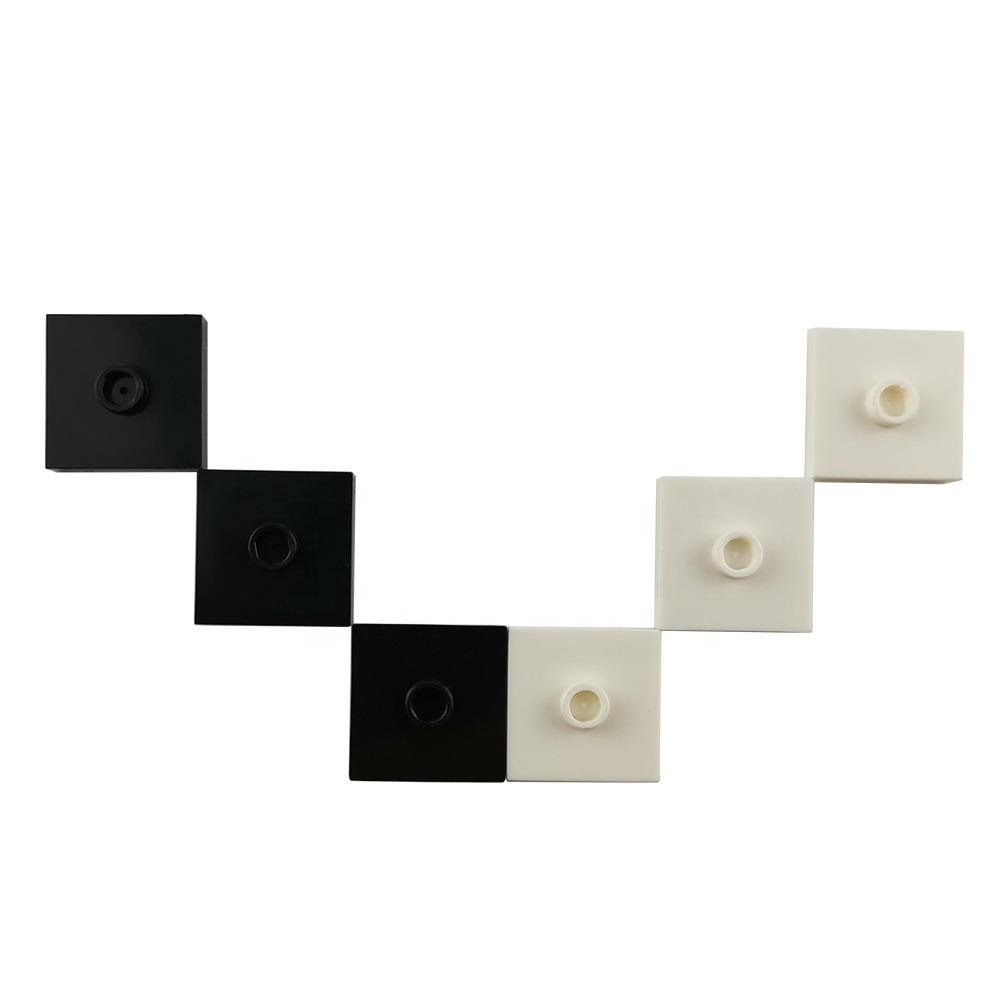 EduWeDo No. 87580 Teknik Tek Studlu Karo (Plate Modified 2x2 with 1 Stud on Top - Jumper) – Robotik Hassas Hizalama ve Yarım Birim Kaydırma Elemanları