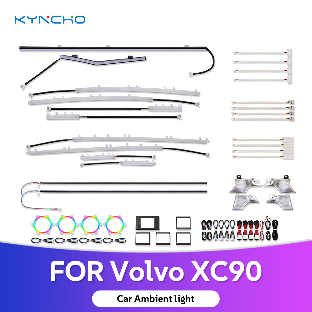 Volvo XC90 Akıllı Symphony LED & Neon Flowing İç Mekan Ambiyans Aydınlatma Sistemi