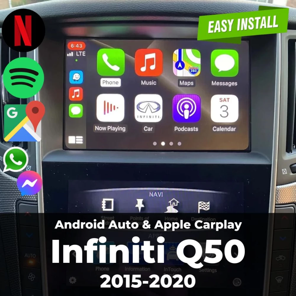 Infiniti Q50 Apple Carplay ve Android Upgrade Modül 2015-2020