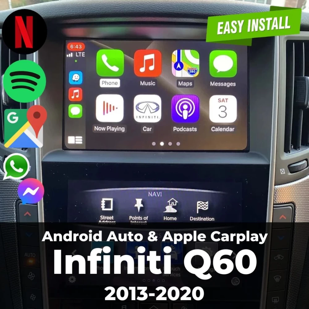 Infiniti Q60 Apple Carplay ve Android Upgrade Modül 2013-2020