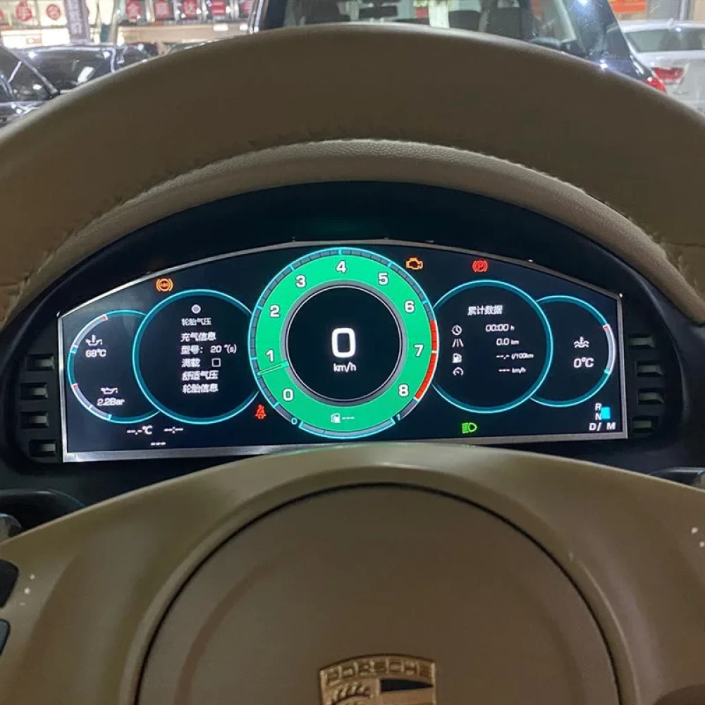 Porsche Cayenne (2010-2016) İçin Dijital Hayalet Ekran Gösterge Paneli Yükseltme Kiti