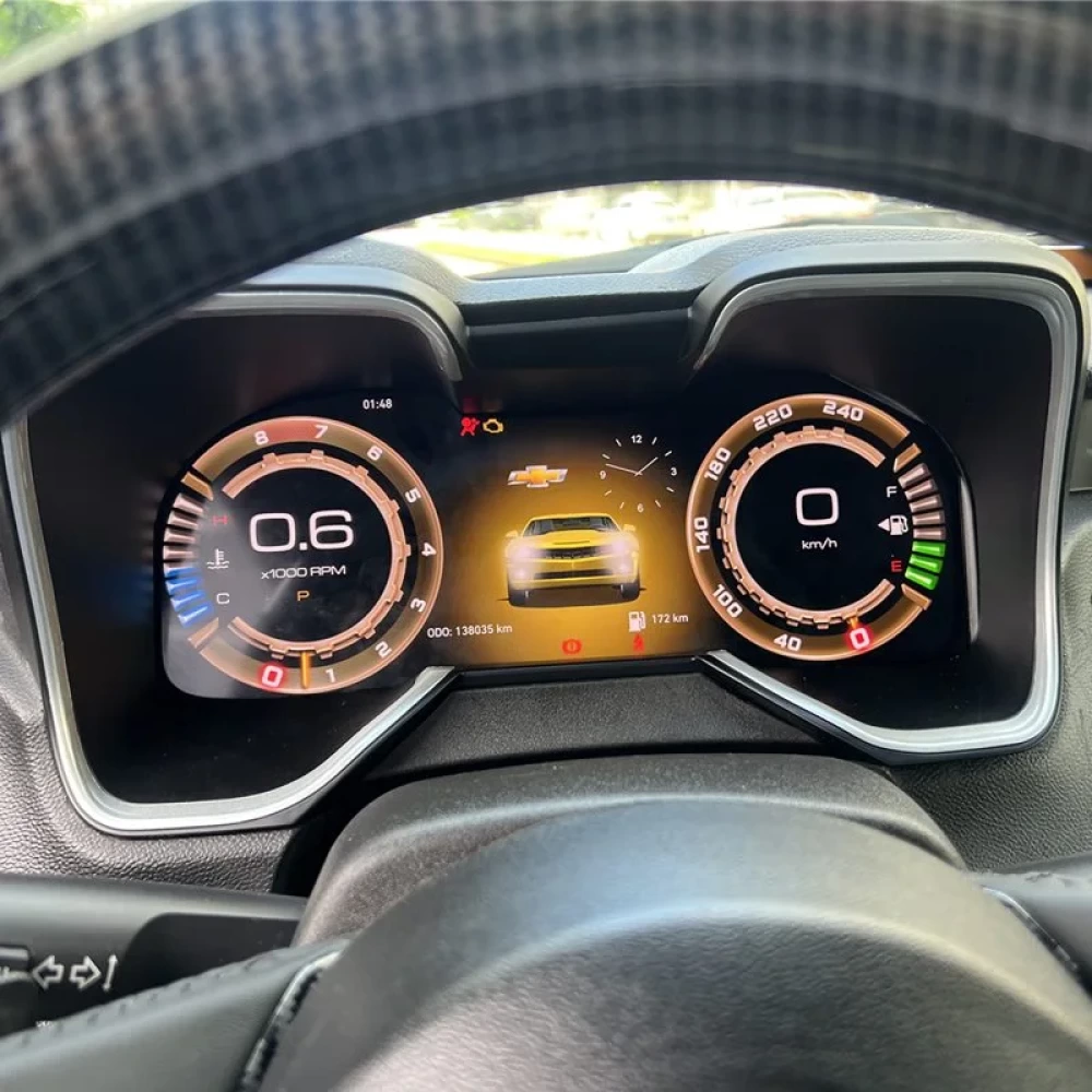 Chevrolet Camaro (2010-2016) İçin 12.3 inç Dijital Hayalet Ekran Gösterge Paneli Yükseltme Kiti