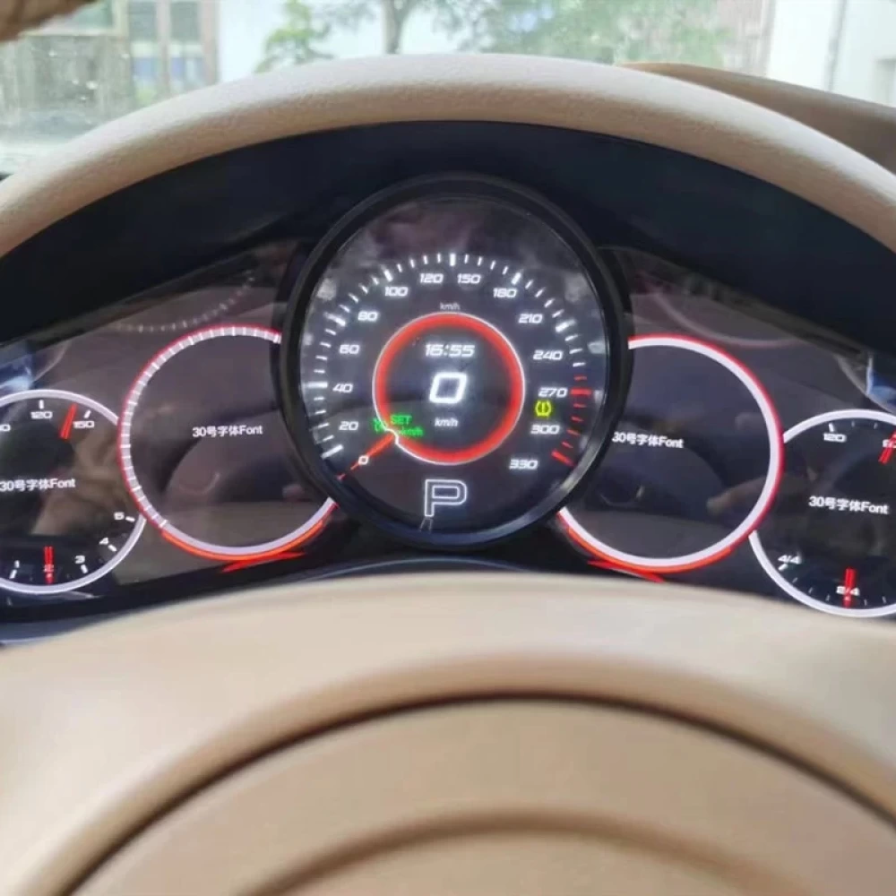 Porsche Panamera (2010-2016) İçin Dijital Hayalet Ekran Gösterge Paneli Yükseltme Kiti