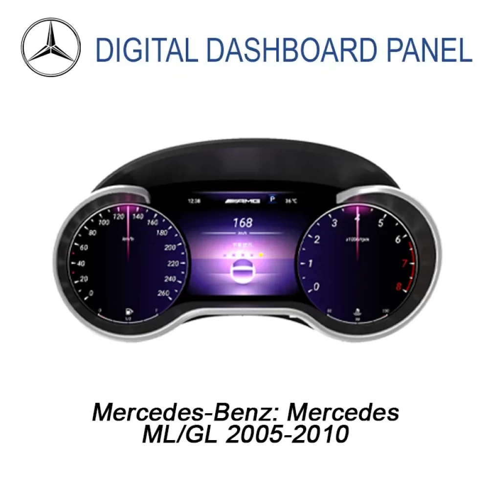 Mercedes-Benz ML / GL (W164/X164) Dijital Hayalet Gösterge Paneli - 12.3 İnç (2005–2010)