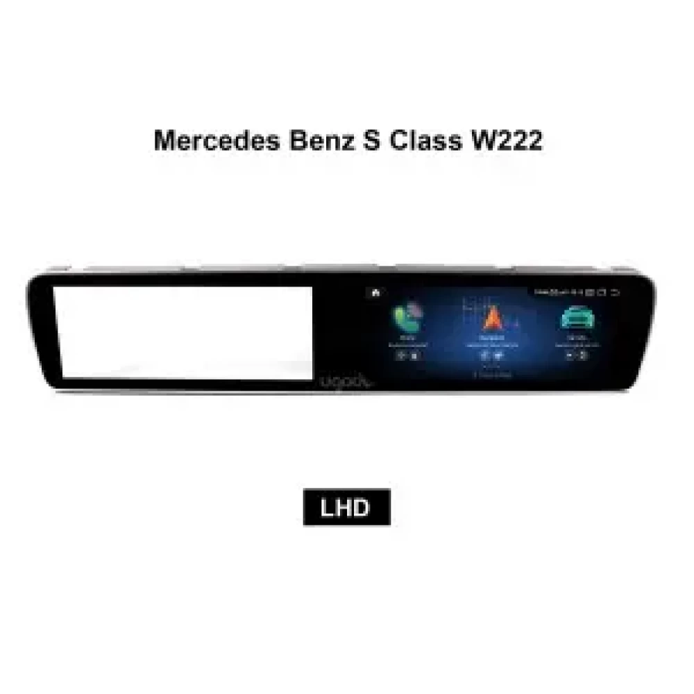 Mercedes Benz S Class W222 Long 21 inch İkili Multimedya Ekran (Dual Screen) - CarPlay - Android - GPS Navigasyon 2014-2017