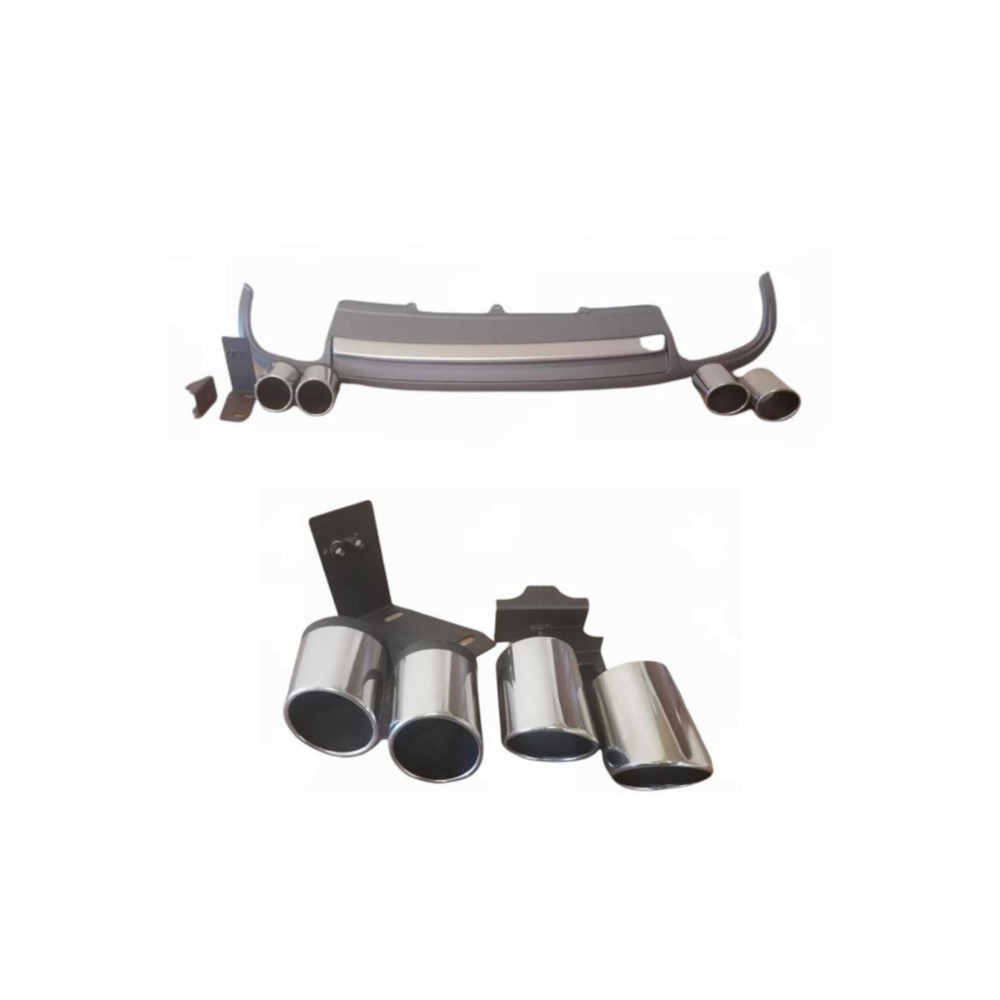 Audi A4 İçin Uyumlu İçin Uyumlu S4 Difüzör Ve Egzoz Seti 2009-2011