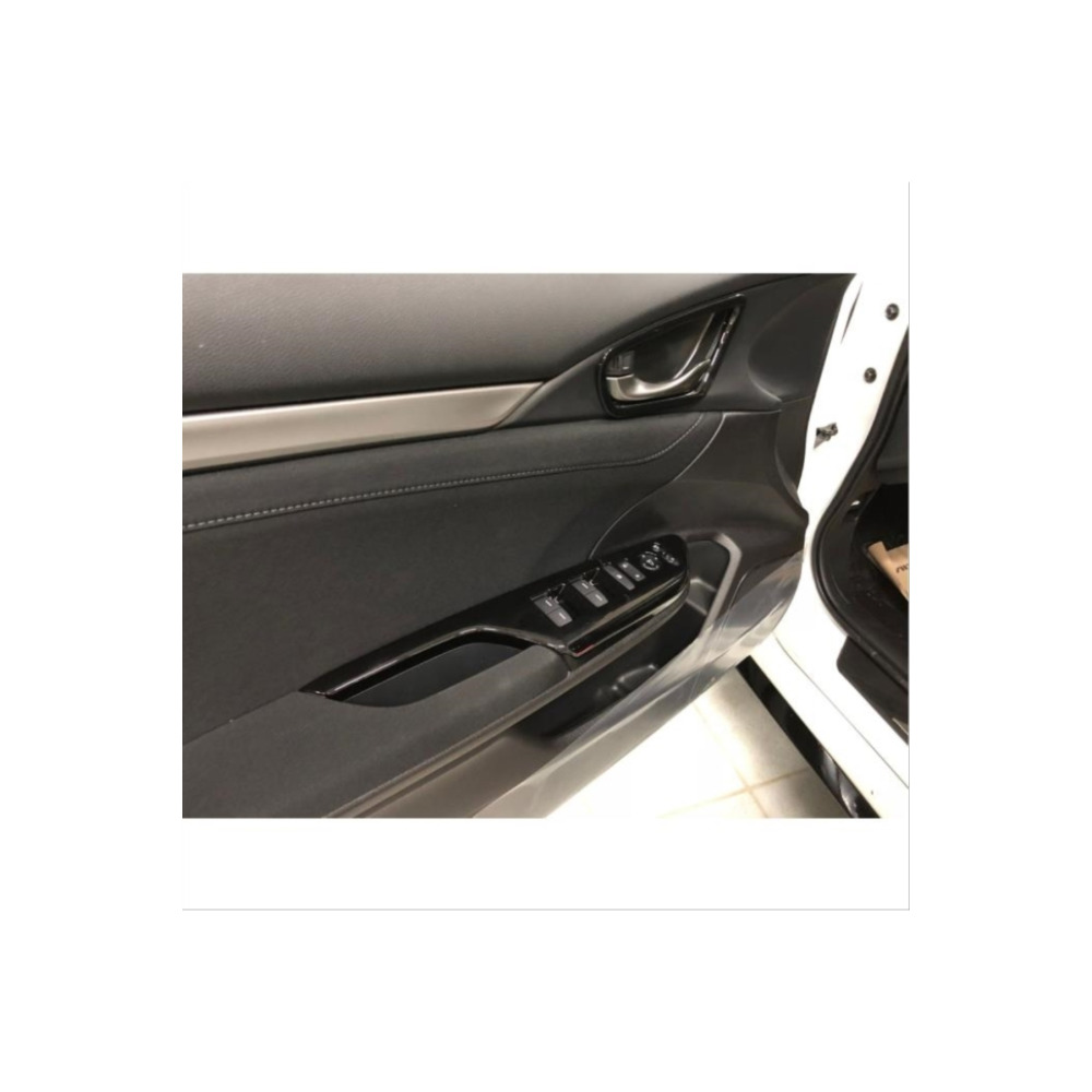 CIVIC FC5 2016-2021 IÇIN UYUMLU IÇ KAPI KOLU KAPLAMA PIANO BLACK CAM DÜĞME