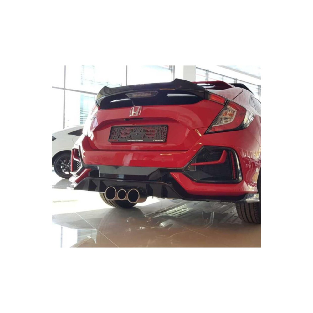 Honda Civic Için Uyumlu Fk7 Hatchback Spoiler Dto Boyalı 2016-2021