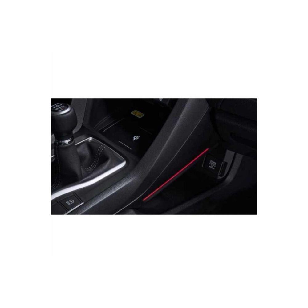 Honda Civic İçin Uyumlu FC5 Vites Konsol Aydınlatma Kırmızı 2016-2020