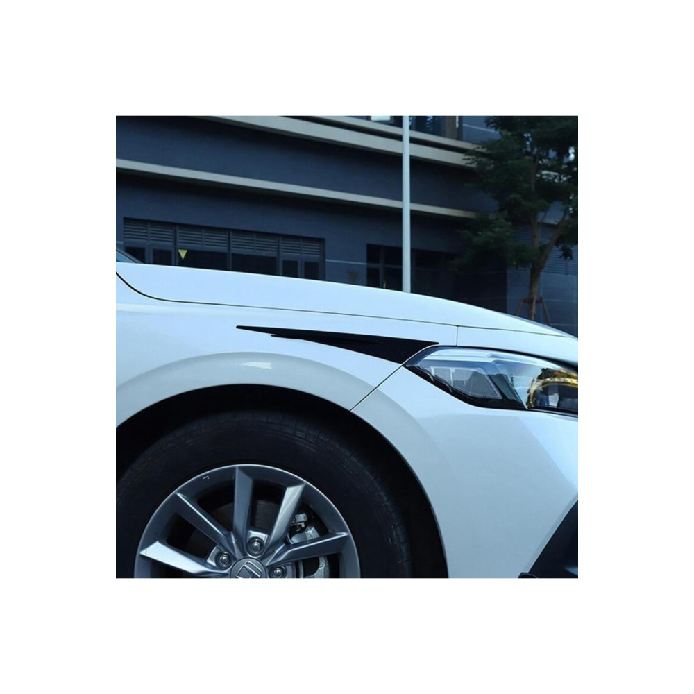 Honda Civic İçin Uyumlu Far Kaşı Piano Black 2022+