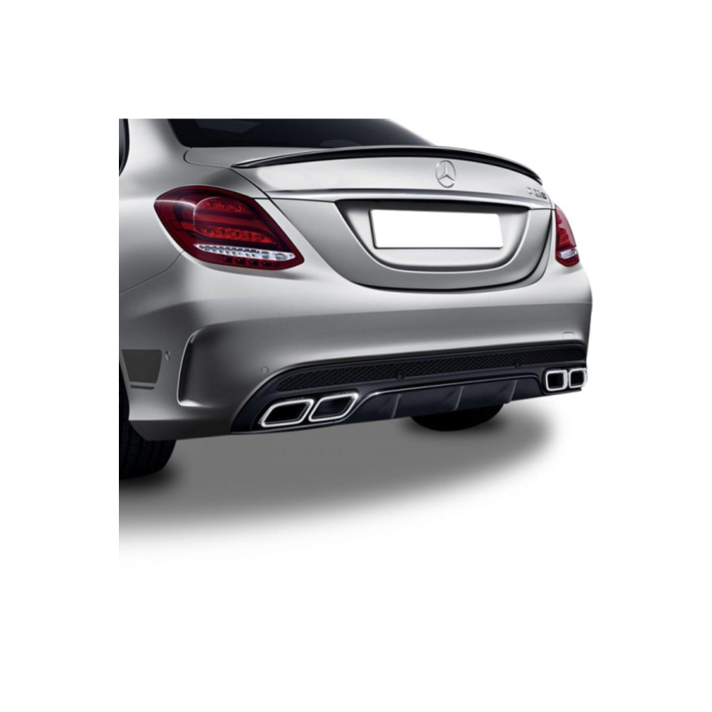 Mercedes W205 Için Uyumluc Serisi Amg Spoiler Piano Black 2015-2018