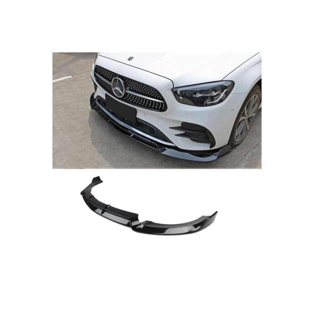 Mercedes W213 Için Uyumlu E Serisi Brabus Ön Lip - Piano Black 2020+