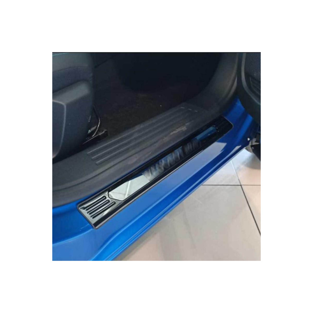 Peugeot 2008 İçin Uyumlu Kapı Eşik Nikelajı Titanyum Siyah