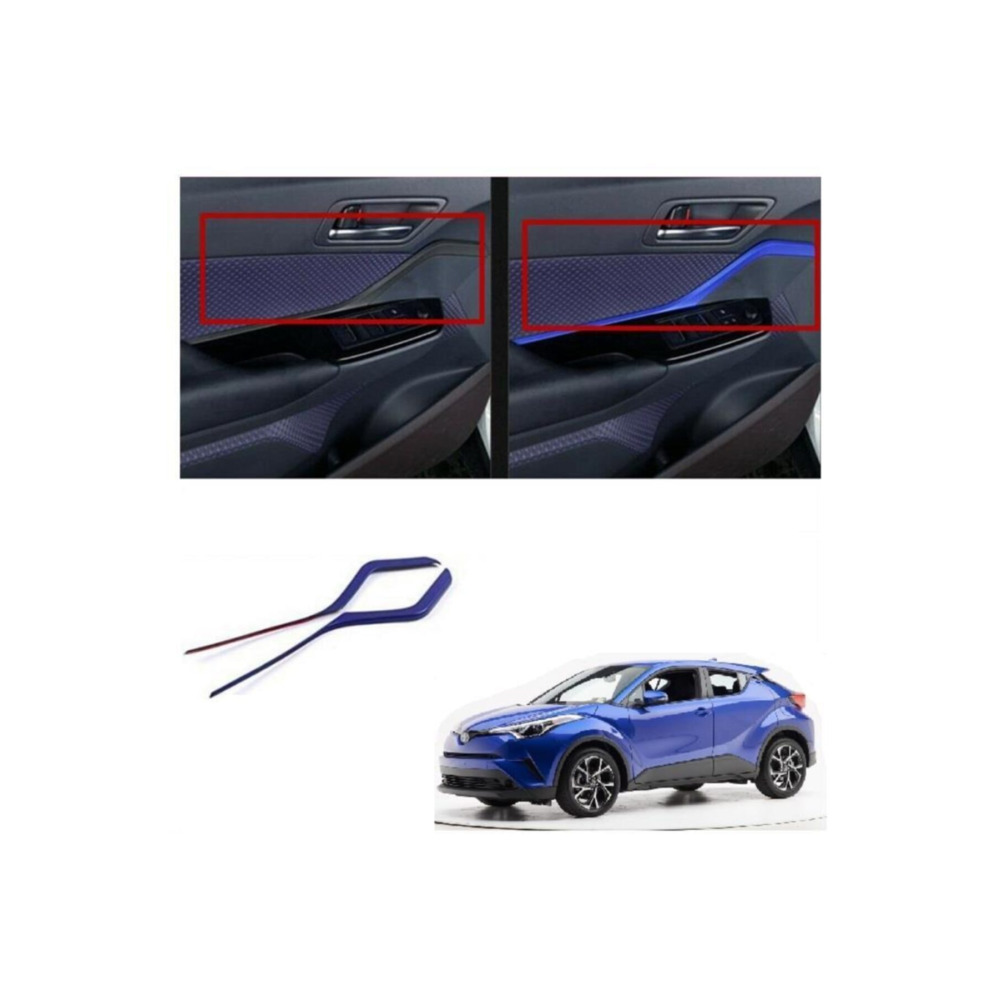 TOYOTA C-HR İçin Uyumlu  KAPI ÇITASI MAVİ || CHR - C-HR - CH-R