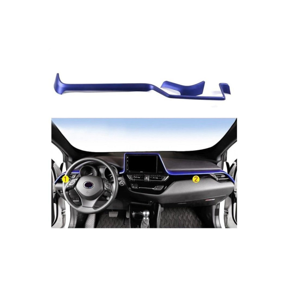 Toyota C-HR İçin UyumluPanel Kaplama 2 Parça Mavi || Chr - C-Hr - Ch-R