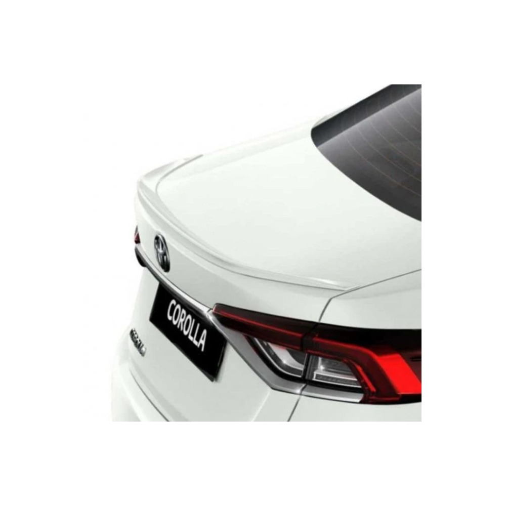 Toyota Corolla 2019-2022 Için Uyumlu Bagaj Üstü Spoiler Normal Beyaz Kar Beyaz