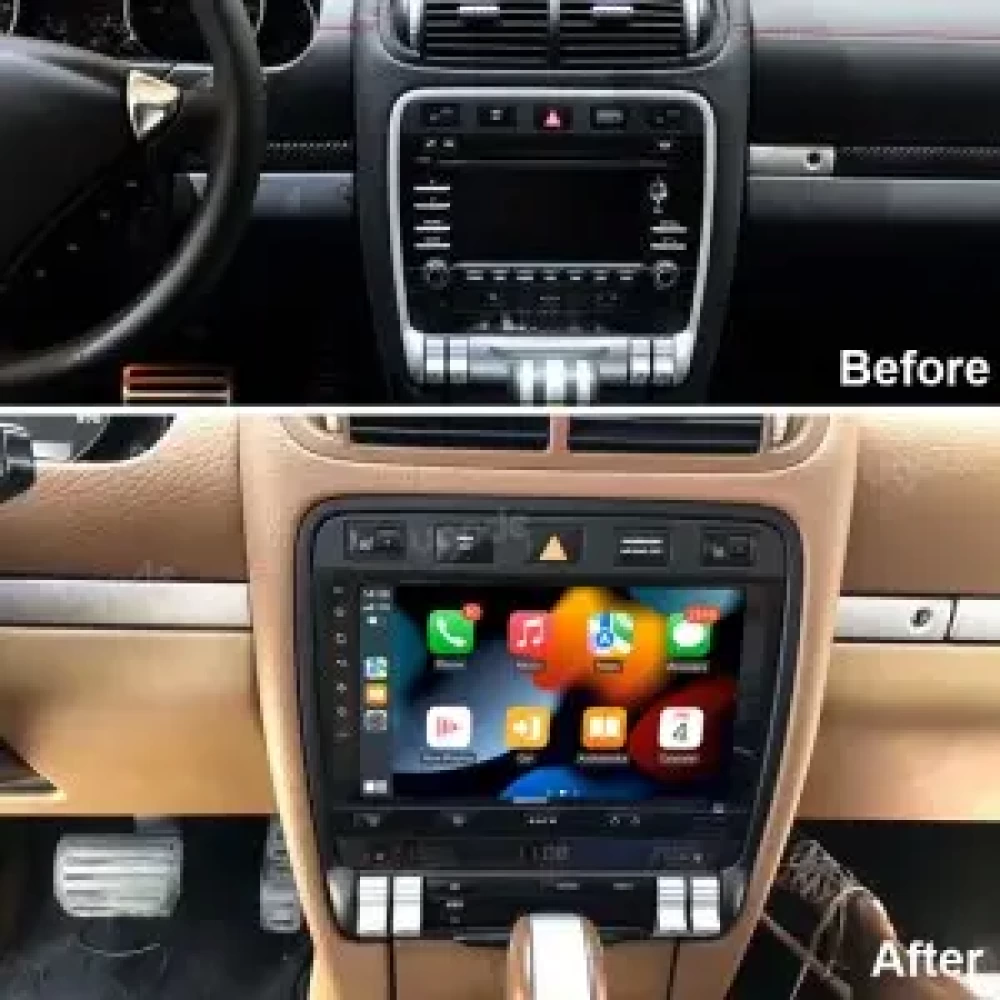 Porsche Cayenne 9 inch - CarPlay - Android - GPS Navigasyon - Multimedya Ekran 2003-2010