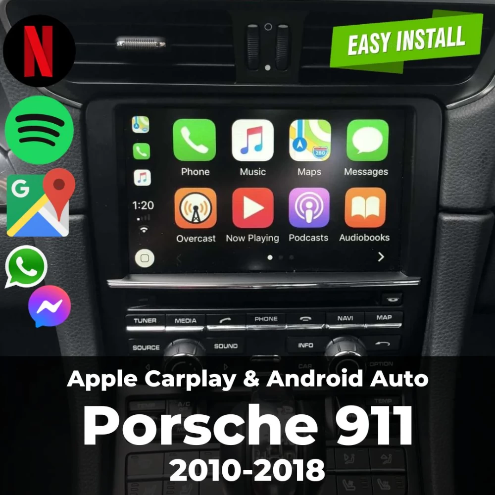 Porsche 911 Apple Carplay ve Android Upgrade Modül 2010-2018
