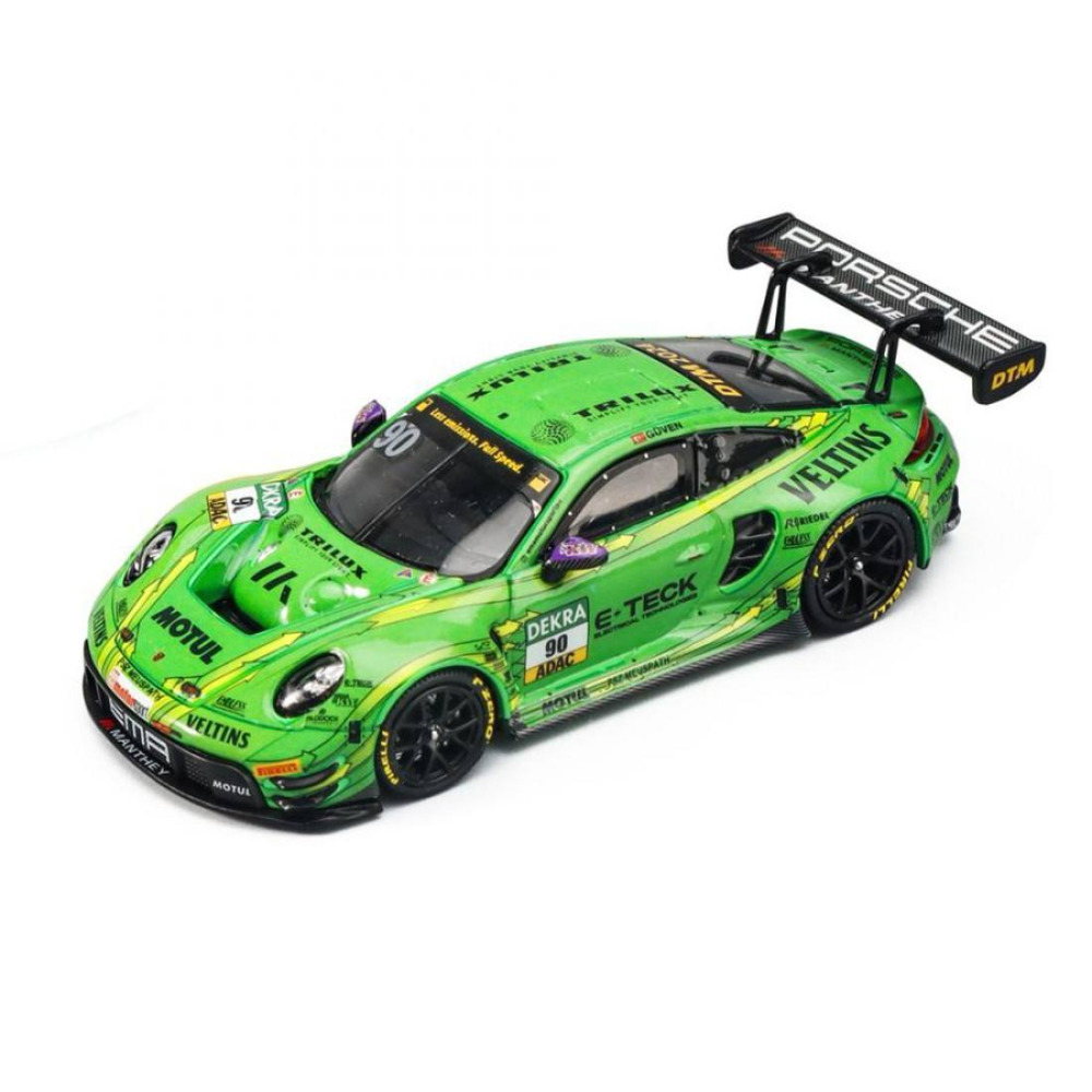 Trends Hobby 1/64 Porsche 911 GT3 R DTM 2024 Green Diecast – Pistlerin Yeşil Ateşi