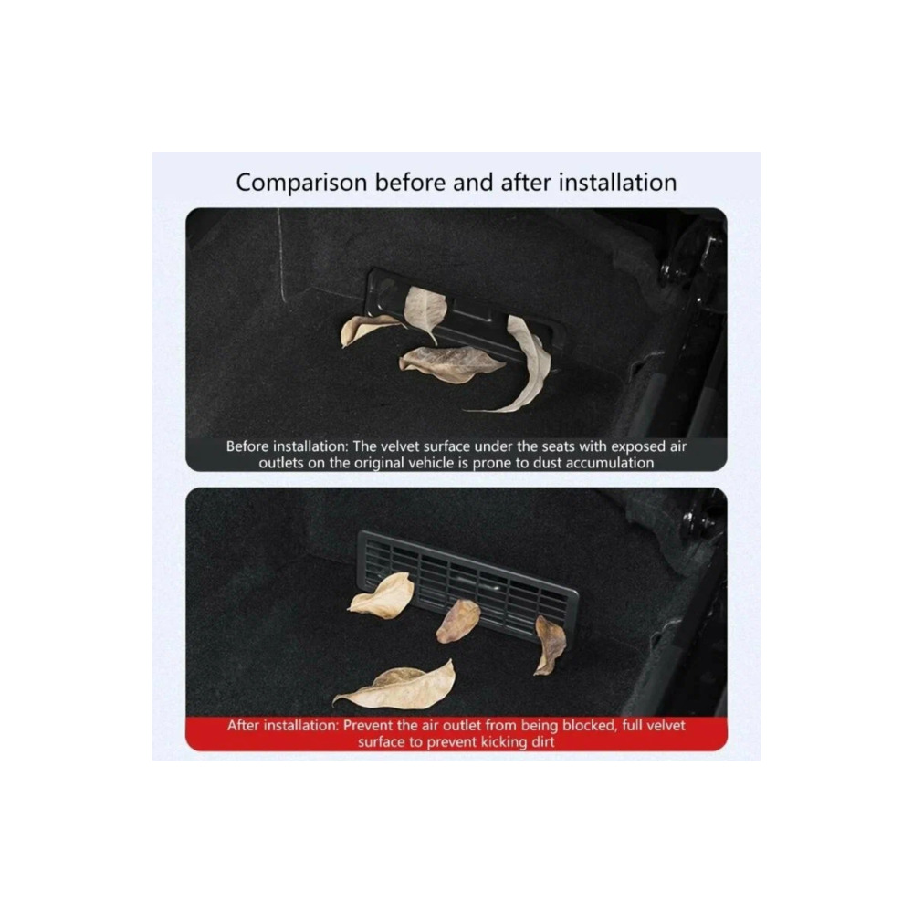 TESLA MODEL Y JUNİPER İÇİN UYUMLU KOLTUK ALTI HAVALANDIRMA KORUMA KAPAĞI