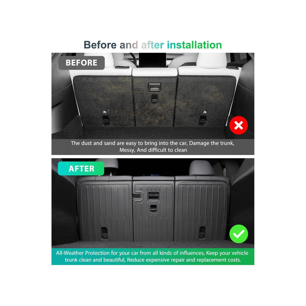 TESLA MODEL Y İÇİN UYUMLU KOLTUK ARKASI KORUMA 3 PARÇA