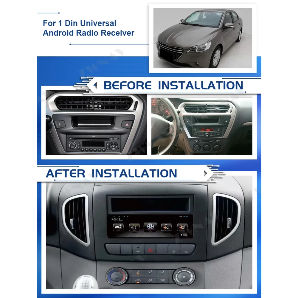 6.9 İnç Single Din Evrensel (Universal) Android Multimedya ve Navigasyon Sistemi