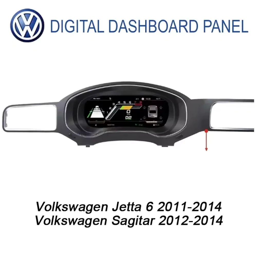 Volkswagen Jetta & Sagitar Dijital Gösterge Paneli (2011–2014)