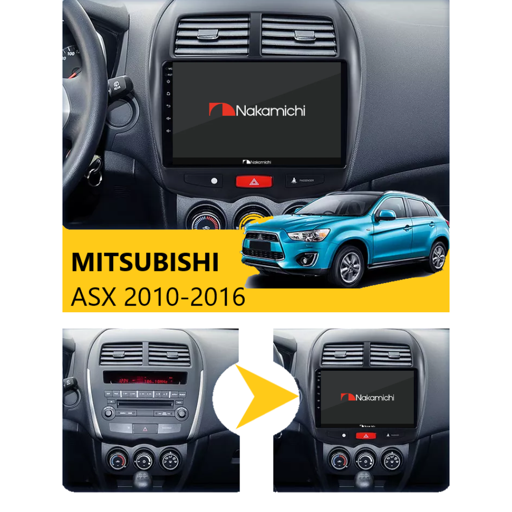 Mitsubishi ASX (2010-2016) | Android Multimedya Navigasyon Sistemi