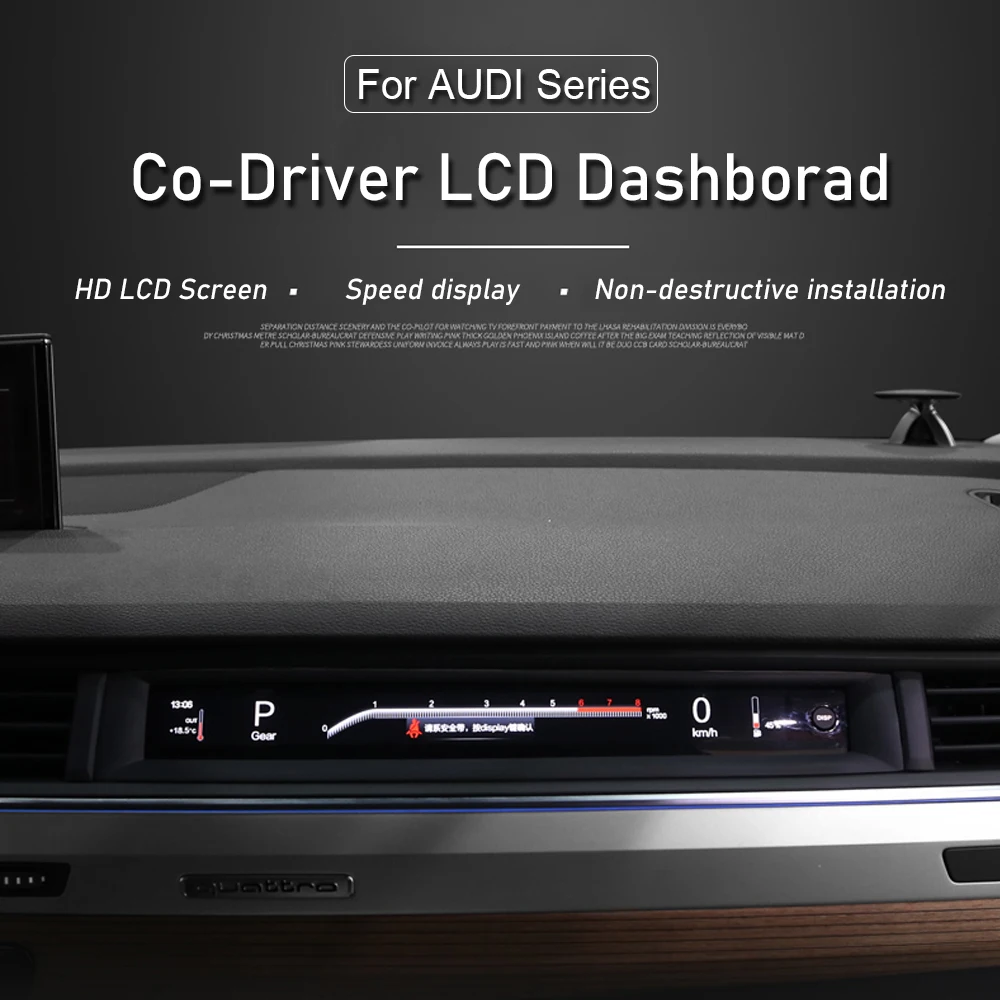 AUDI A4 A5 Bosch Copilot Kokpit Yolcu Lcd Ekran Göstergesi