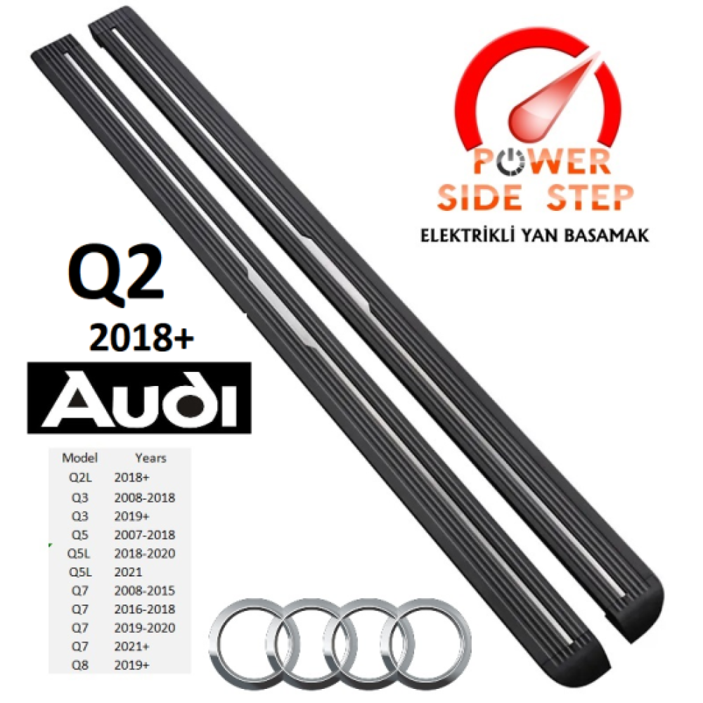 Audi Oto Elektrikli Yan Basamak Q2L 2018+