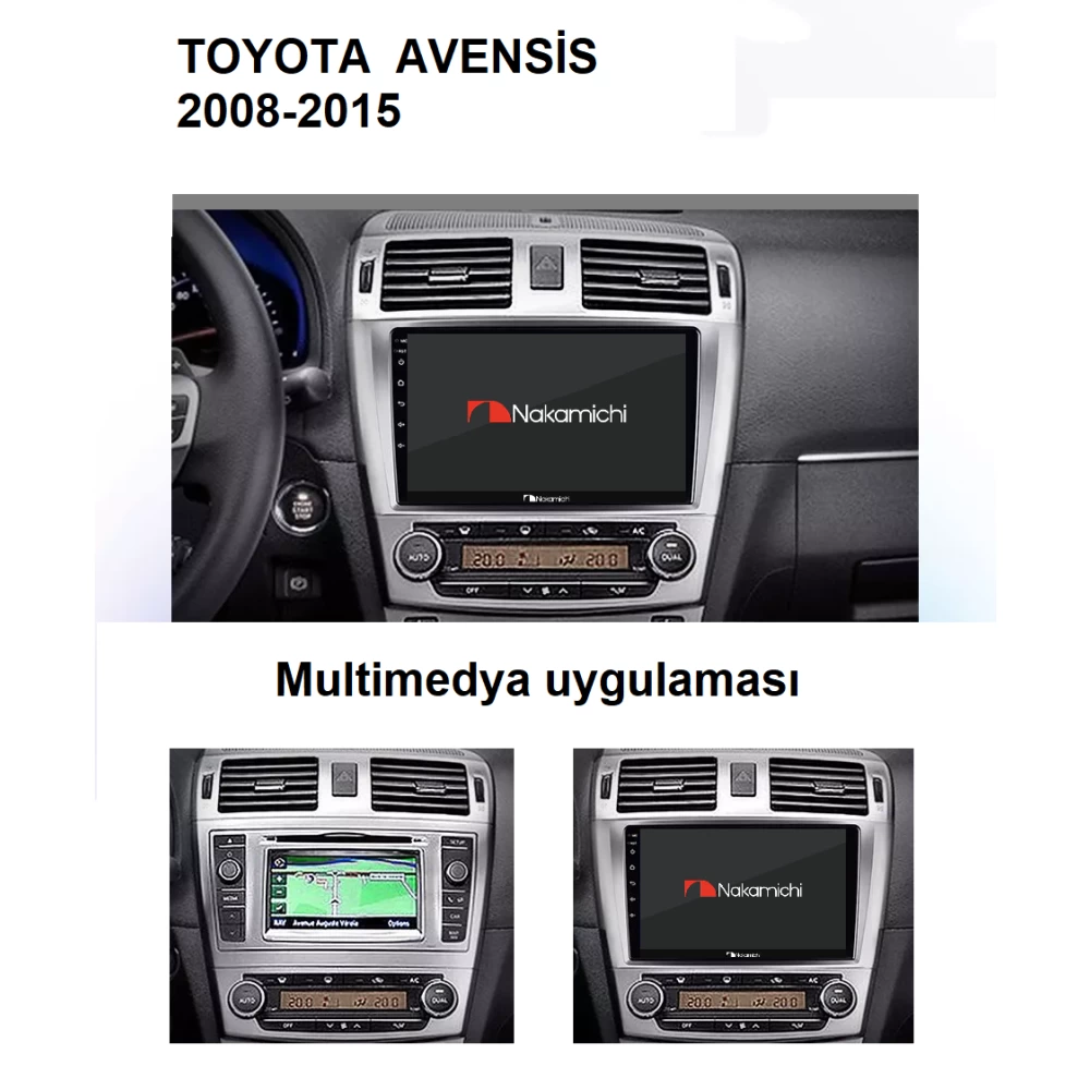 Toyota Avensis (2008-2015) | Android Multimedya Navigasyon Sistemi
