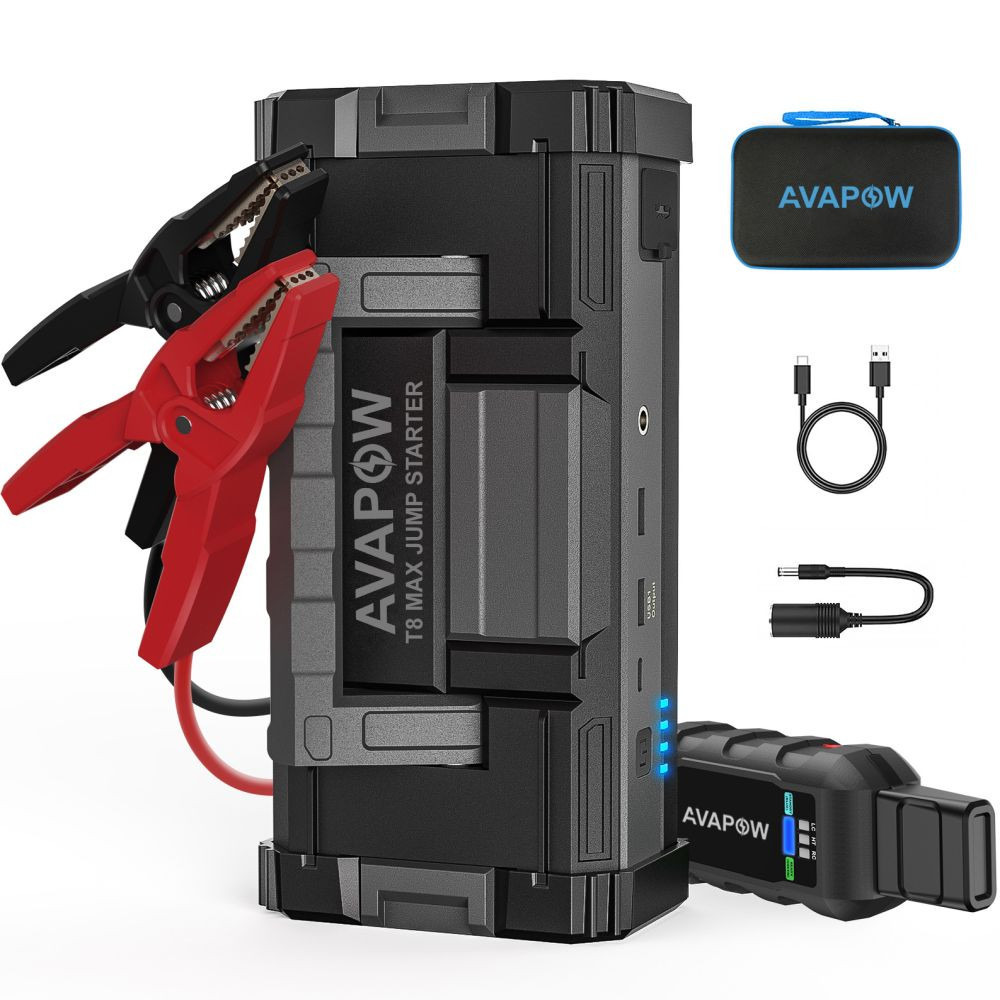 AVAPOW A68 / T8 MAX Heavy Duty Taşınabilir Araç Takviye Cihazı (Jump Starter)