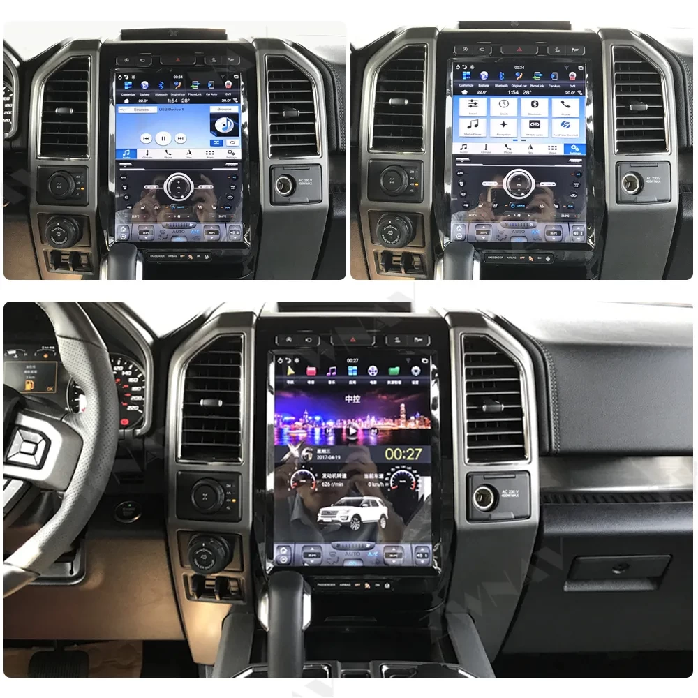 Ford F-150 (2015-2018) 12.1 İnç 1-DIN Tesla Tarzı Android Multimedya Sistemi