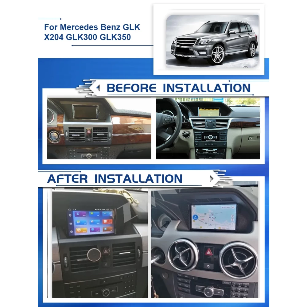 Mercedes-Benz GLK-Serisi (X204) 2008-2012 Android 13.0 Profesyonel Multimedya Sistemi
