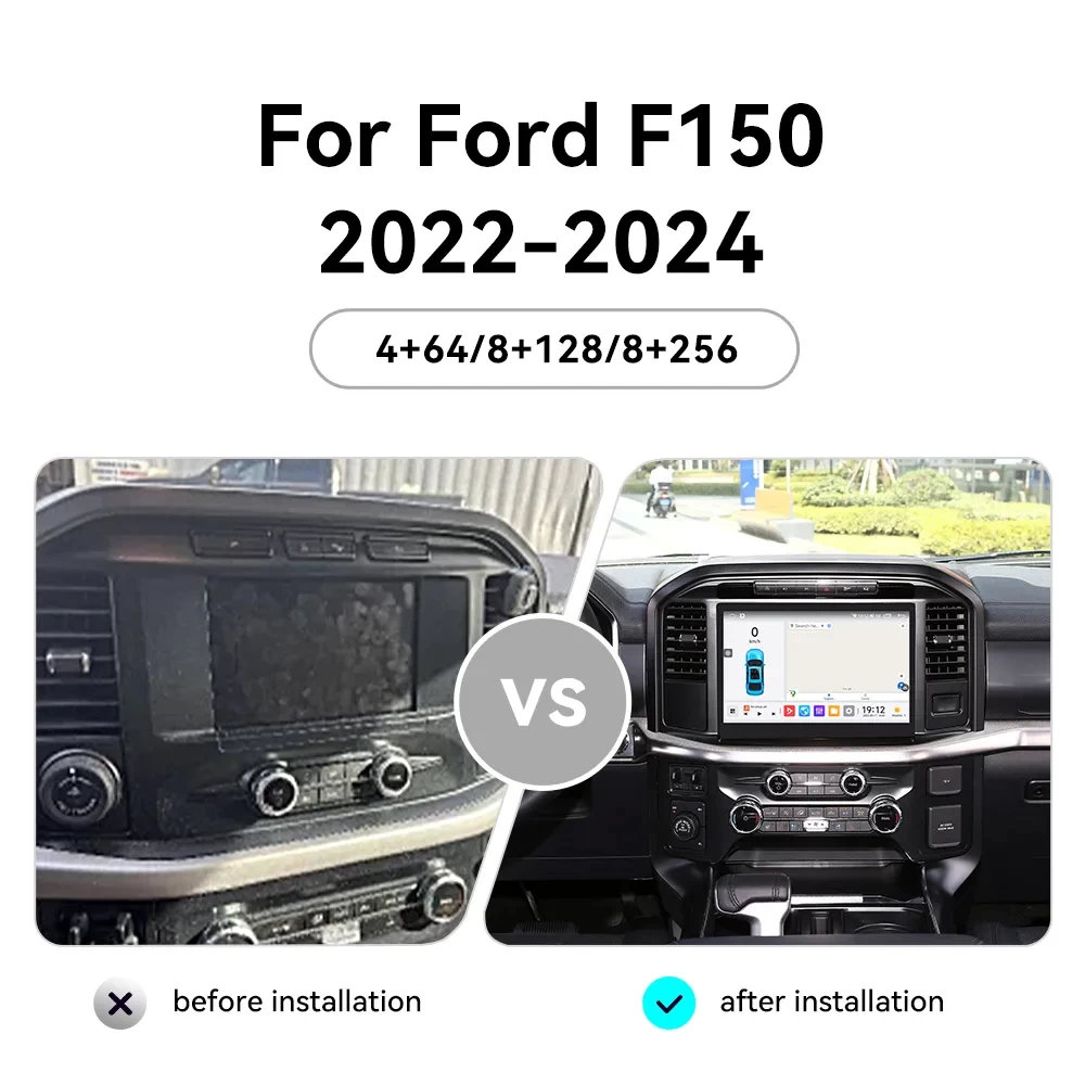 Ford F-150 (2023-2024) 13.3 İnç Android 13.0 Multimedya Sistemi