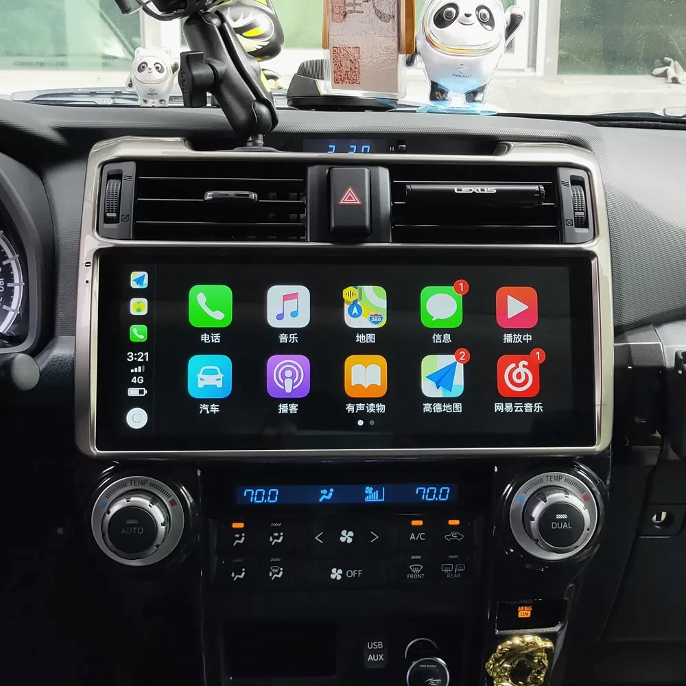 Toyota 4Runner (2010-2022) 12.3 inç Panoramik Ekranlı Android Multimedya ve Navigasyon Sistemi