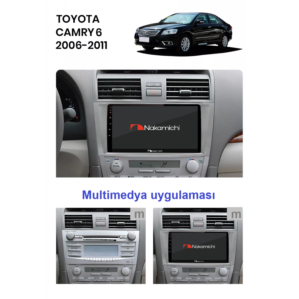 Toyota Camry (2006-2011) | Android Multimedya Navigasyon Sistemi