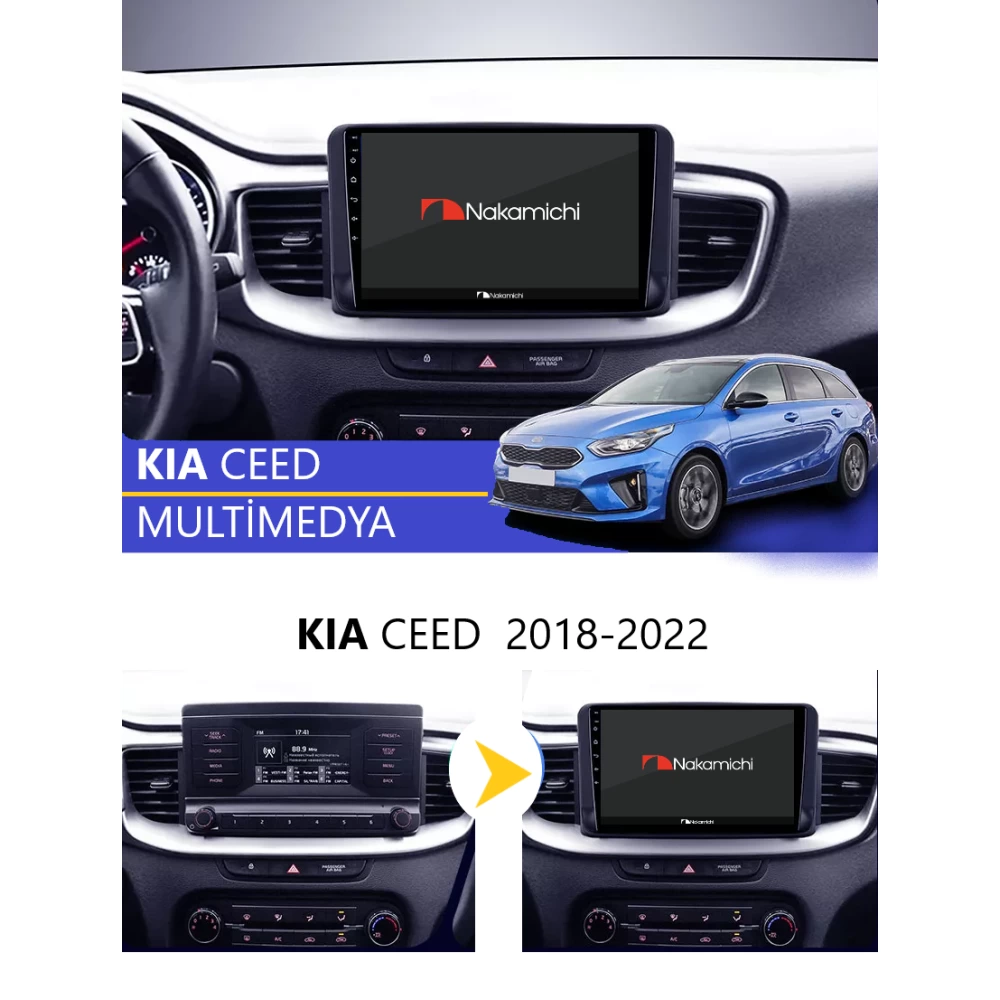 Kia Ceed (2018-2022) | Android Multimedya Navigasyon Sistemi (2GB RAM / 32GB ROM)