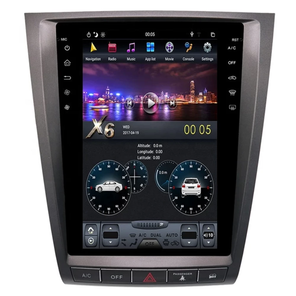 Lexus GS Serisi (2004-2012) Uyumlu 12.1 inç Tesla Stil 2K Android Multimedya Sistemi