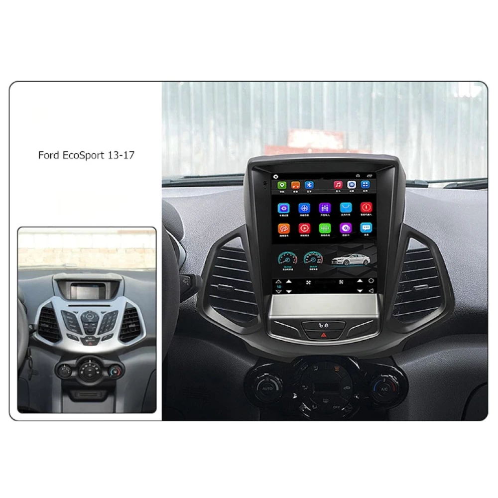 Ford EcoSport (2013-2018) Uyumlu 9.7 inç Tesla Stili Android Multimedya & Navigasyon Sistemi