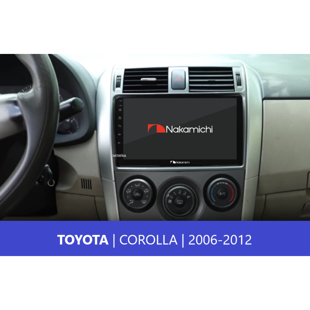 Toyota Corolla (2007-2013) | 9 İnç Android Multimedya Navigasyon Sistemi