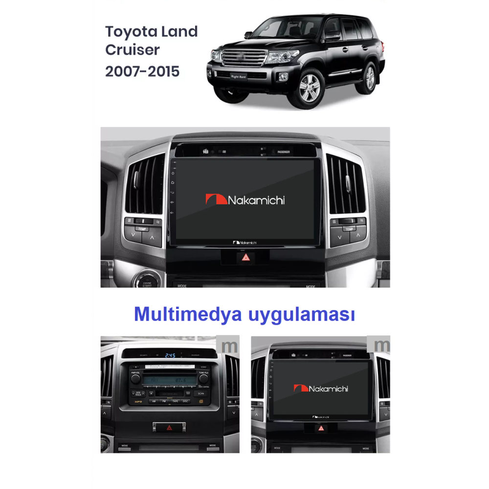 Toyota Land Cruiser (2007-2015) | Android Multimedya Navigasyon Sistemi