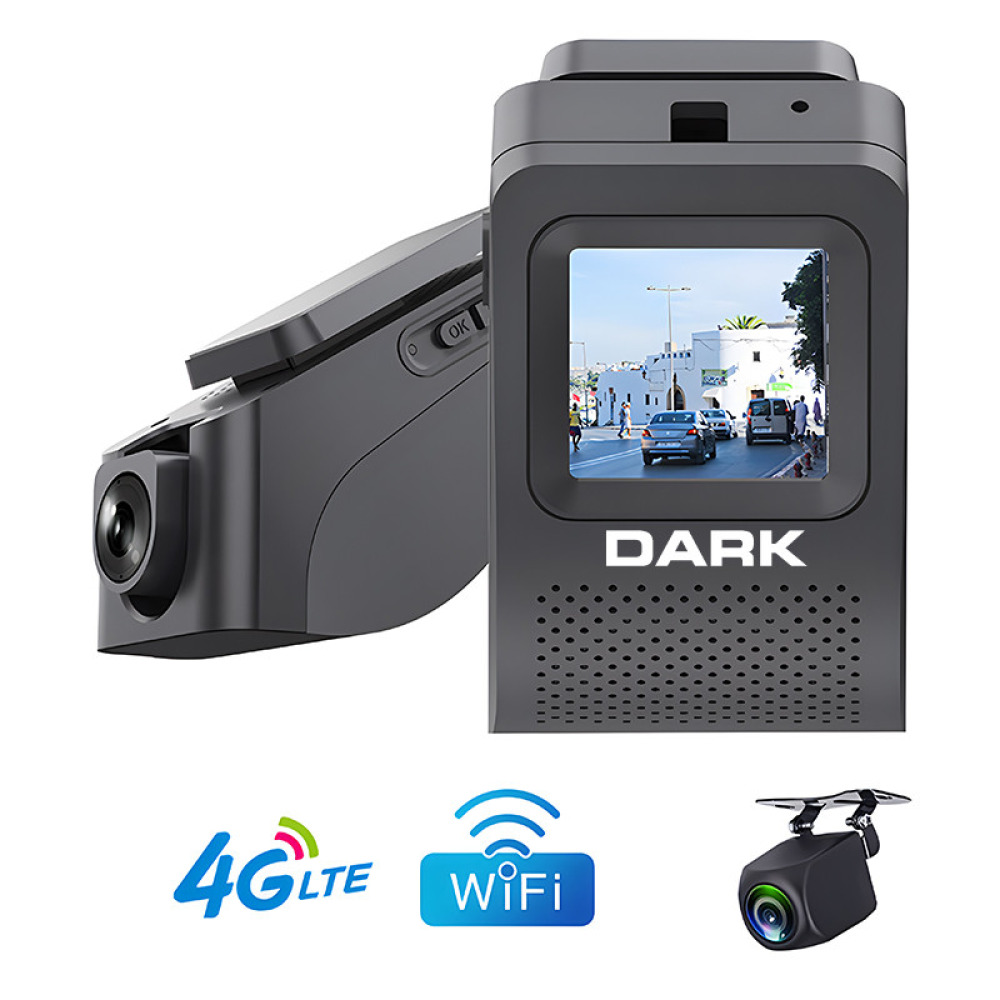4G LTE Full HD Ön+HD Arka, Uzaktan Canlı İzleme ve Konum Takibi, SIM Kart Destekli Araç İçi Kamera WiFi,GPS,125° Geniş Açı,G-Sensor,Çift Yönlü Konuşma