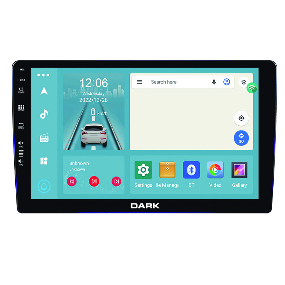 Dark 10 QLED Android 13, 8GB RAM 128GB Hafıza 2DIN Carplay & Android Auto, GPS Destekli Geri Görüş Kameralı Araç Multimedya
