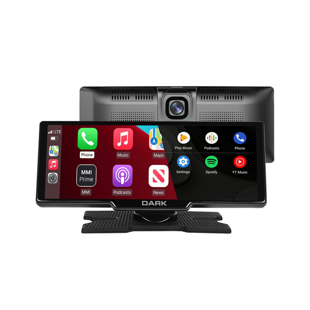 Dark 10.26 IPS Apple CarPlay & Android Auto / AirPlay, Android Cast Ekran Yansıtma Ön & Arka Kameralı Torpido Üstü Araç Multimedya Ekranı