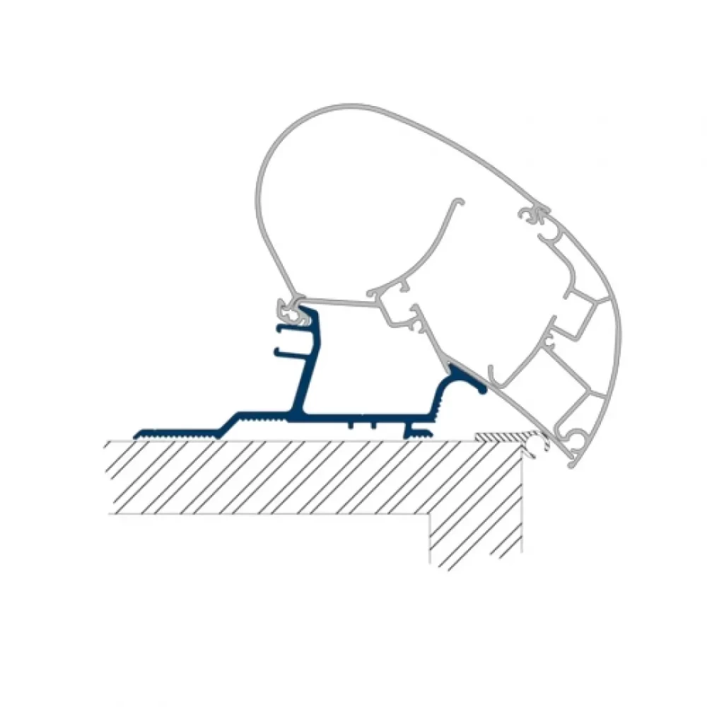 Dometic PR 2000 Renault Master, Opel Movano ve Köşeli Çatılı Karavan Montaj Braket Seti