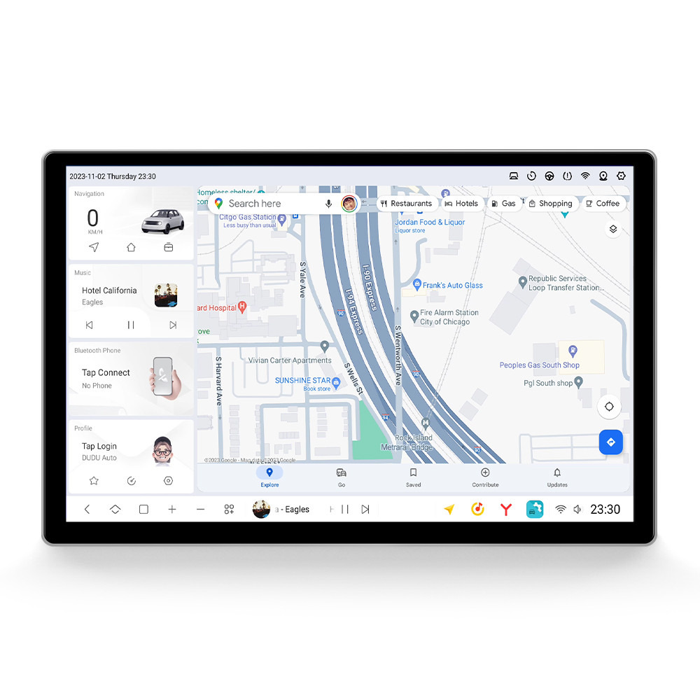 Duduauto DUDU7 11.5 2K QLED Android 13, 8+128GB 360° Panaromik Kameralı UIS7870 Chipset Universal Akıllı Araç Multimedyası