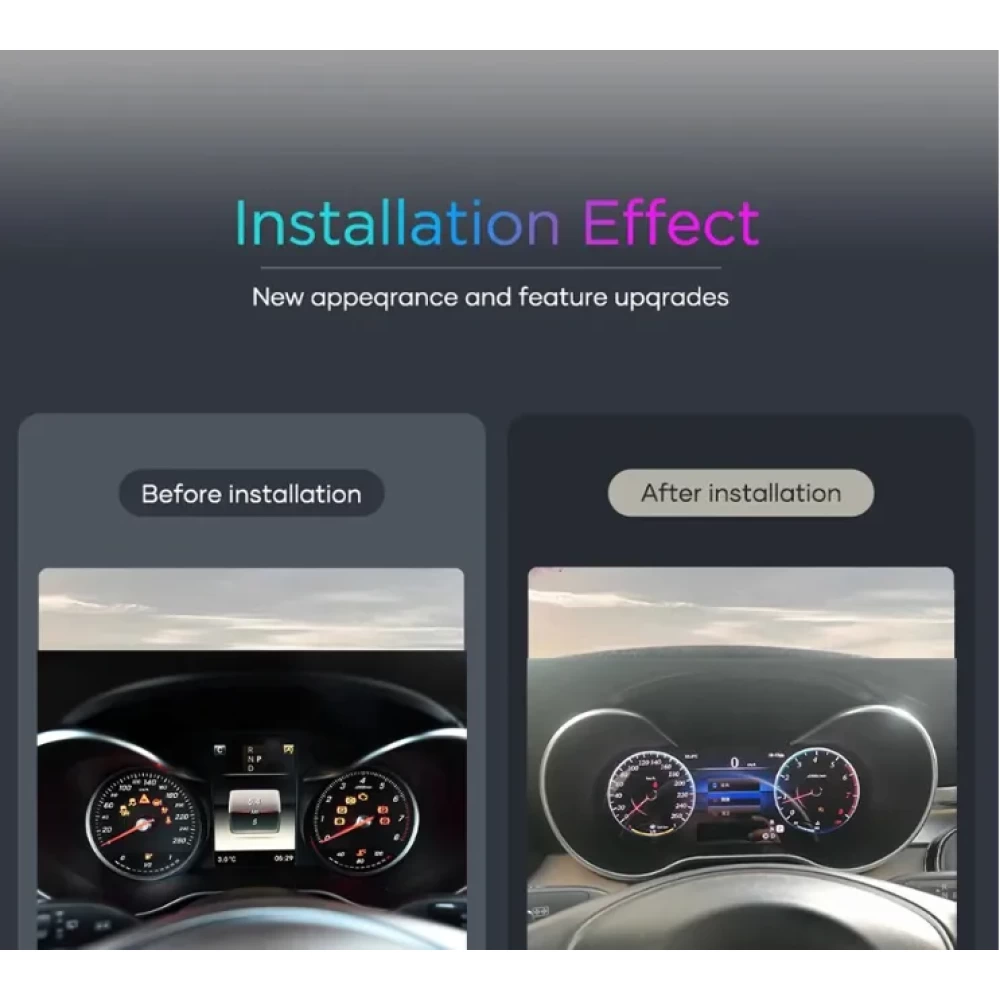 Mercedes-Benz C-Serisi (W205) & GLC Dijital Hayalet Gösterge Paneli - 12.3 İnç (2017)