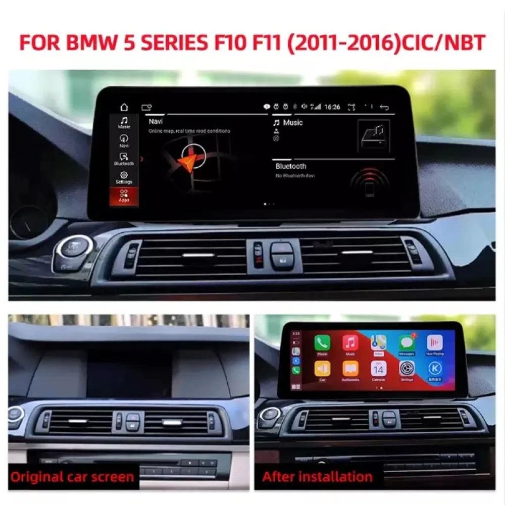 BMW 5 Serisi (F10/F11) Android Multimedya Sistemi - 10.25 / 12.3 İnç IPS Ekran (2011–2017)